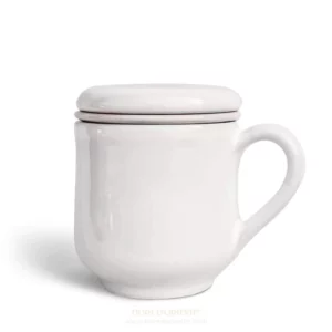 Tazza in ceramica bianca