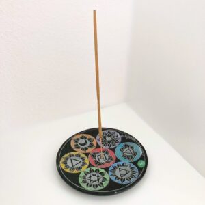 Piattello in Pietra Ollare con 7 Chakra